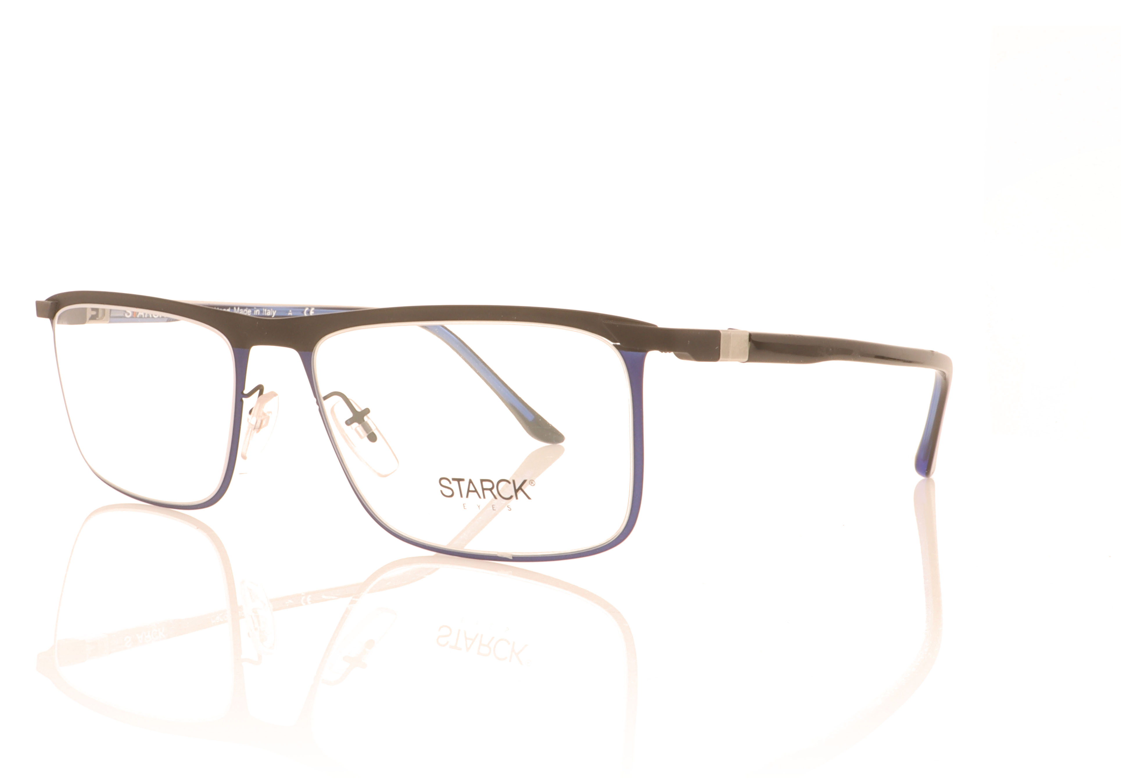 Starck 0SH2030 Matte Black/Matt Blue 4 Glasses