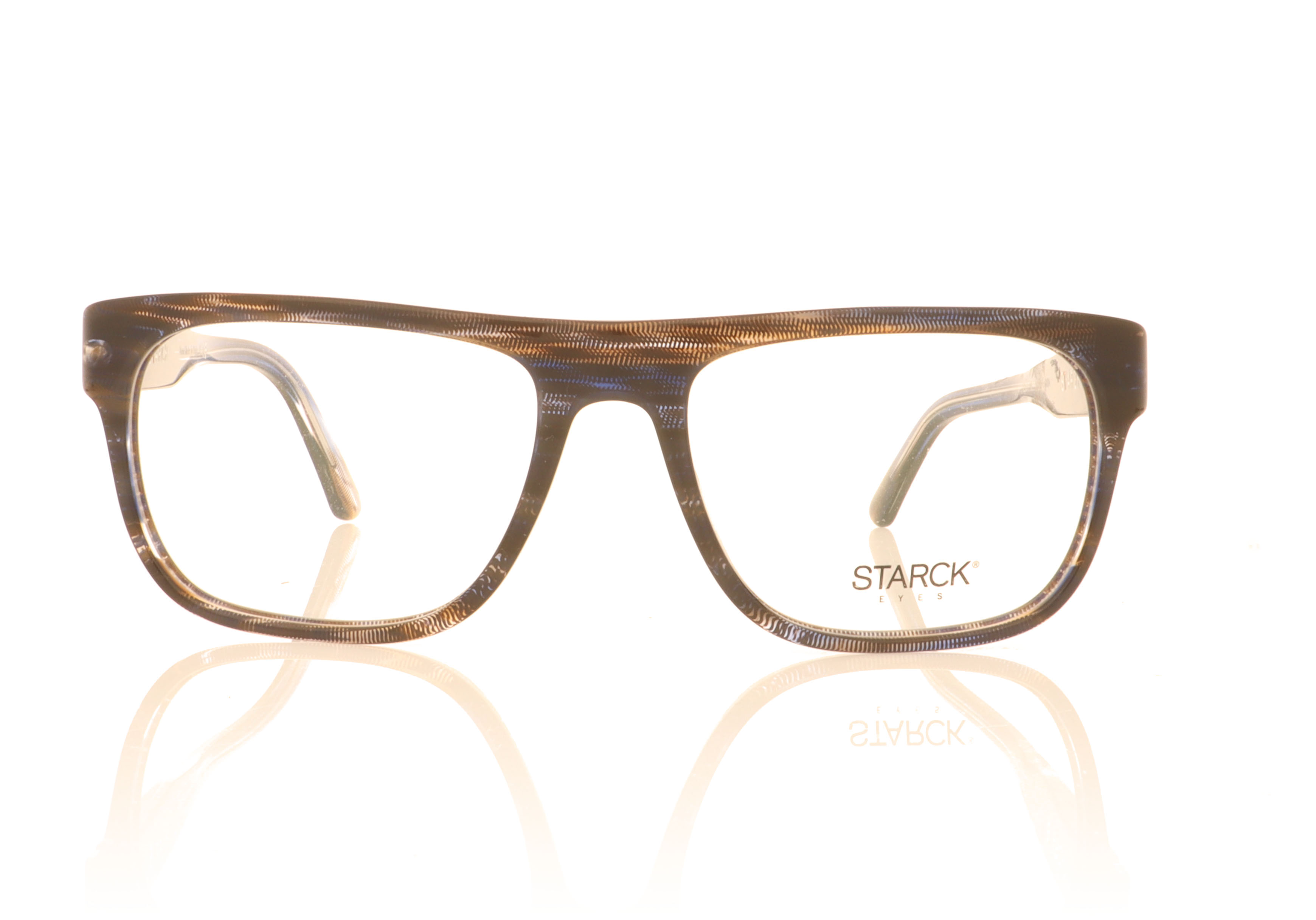 Starck 0SH3051 Stripped Blue Brown Pontille 4 Glasses