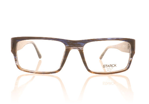 Picture of Starck 0SH3053 2 Stripped Blue Brown Pontille Glasses