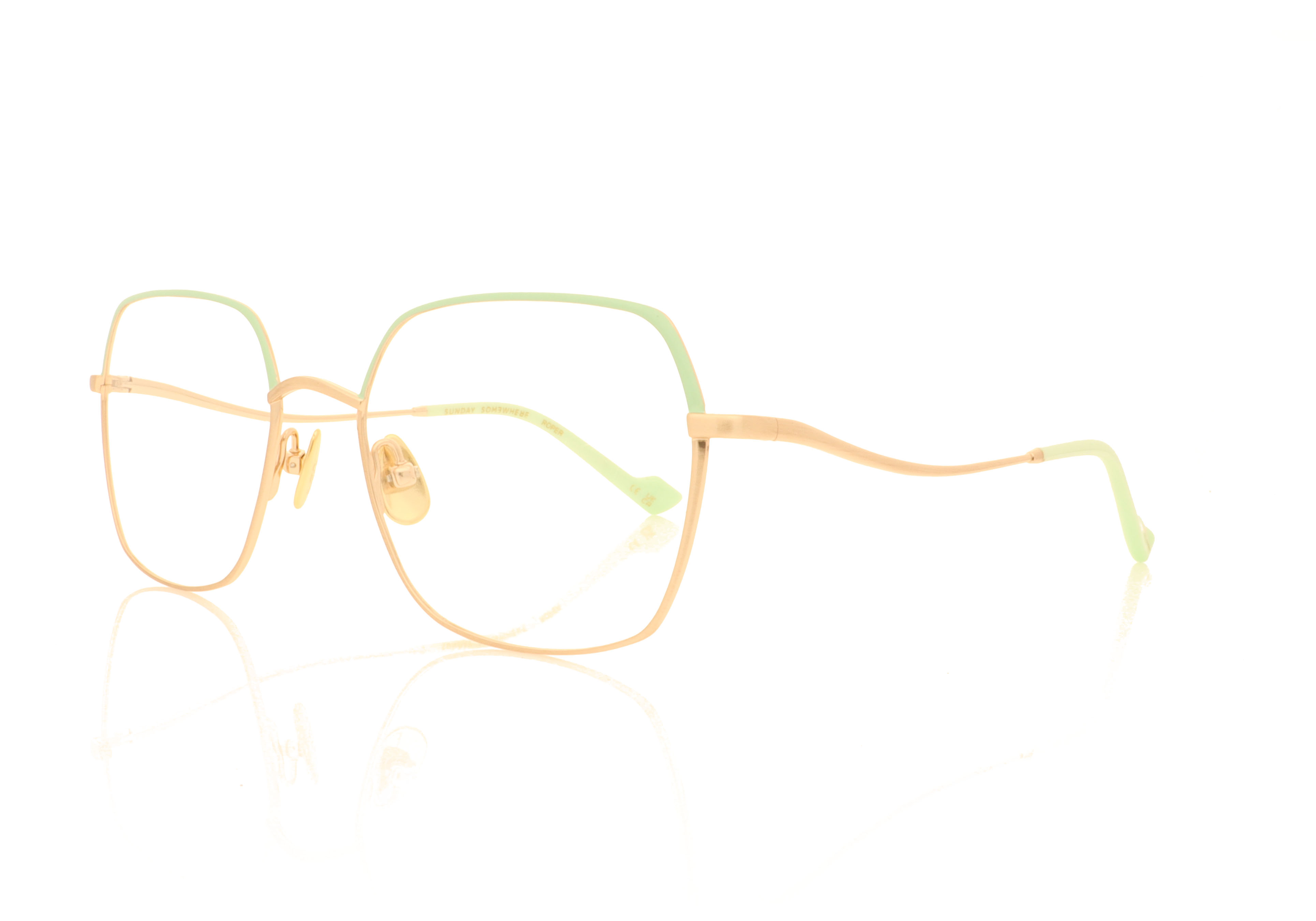 Sunday Somewhere q OPT014 Gold Green C2 Glasses