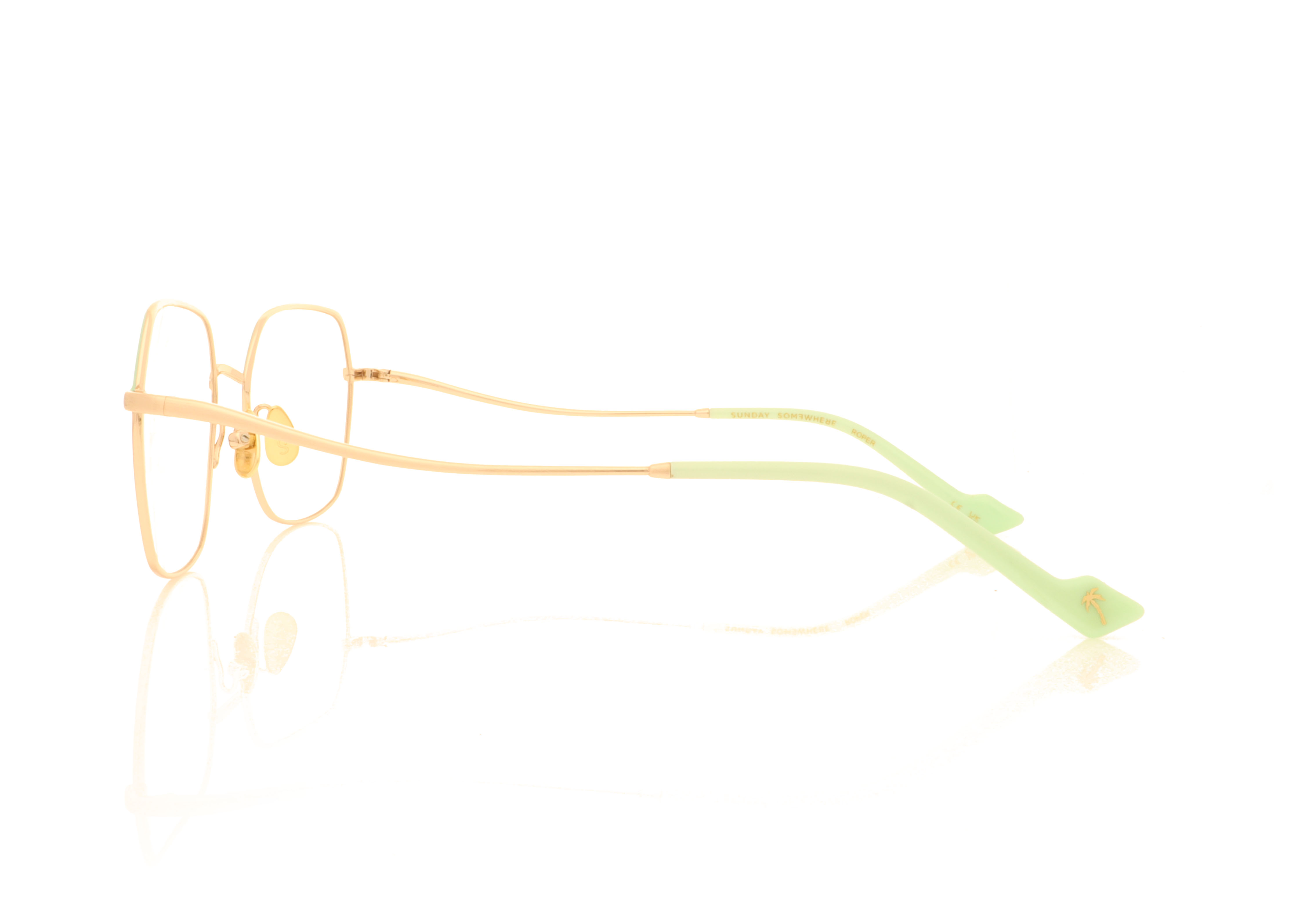 Sunday Somewhere q OPT014 Gold Green C2 Glasses