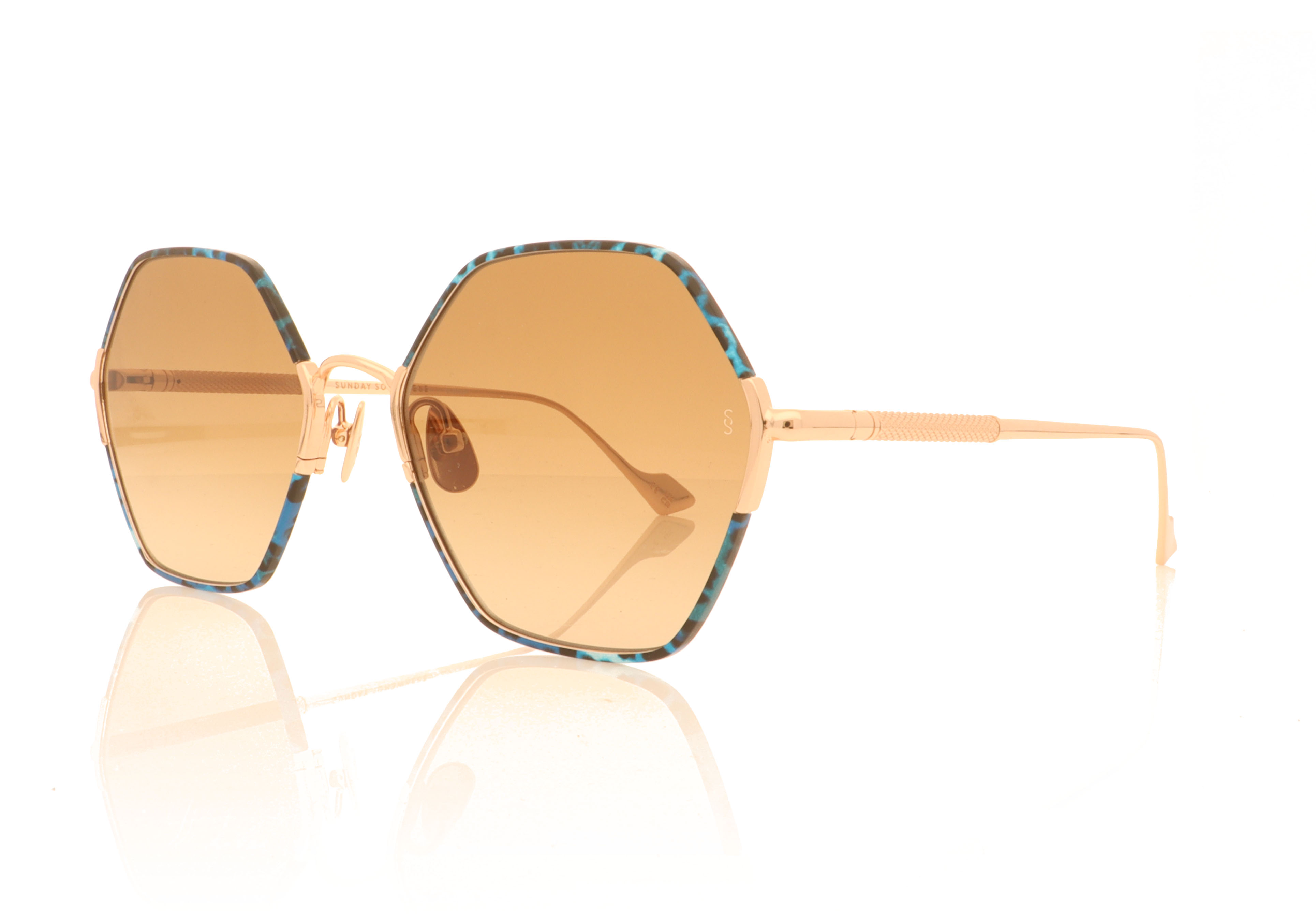 Sunday Somewhere SUN7028 Rose Gold 01BC Sunglasses