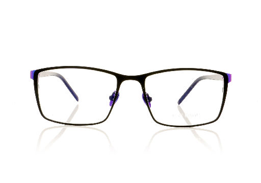Picture of Tom Davies TD498 C1495 Black Electric Blue Glasses