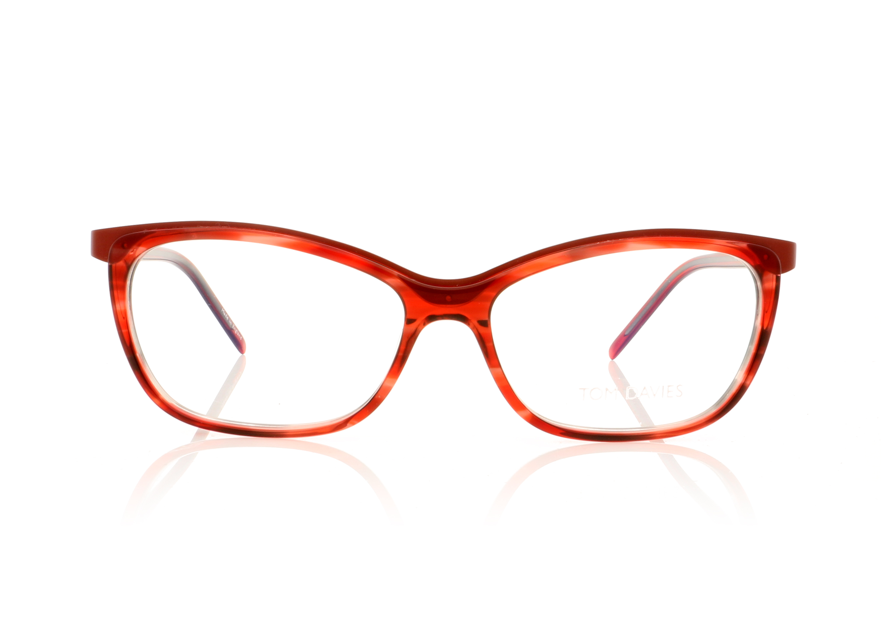 Tom Davies TD597 1642 Polished Red Glasses