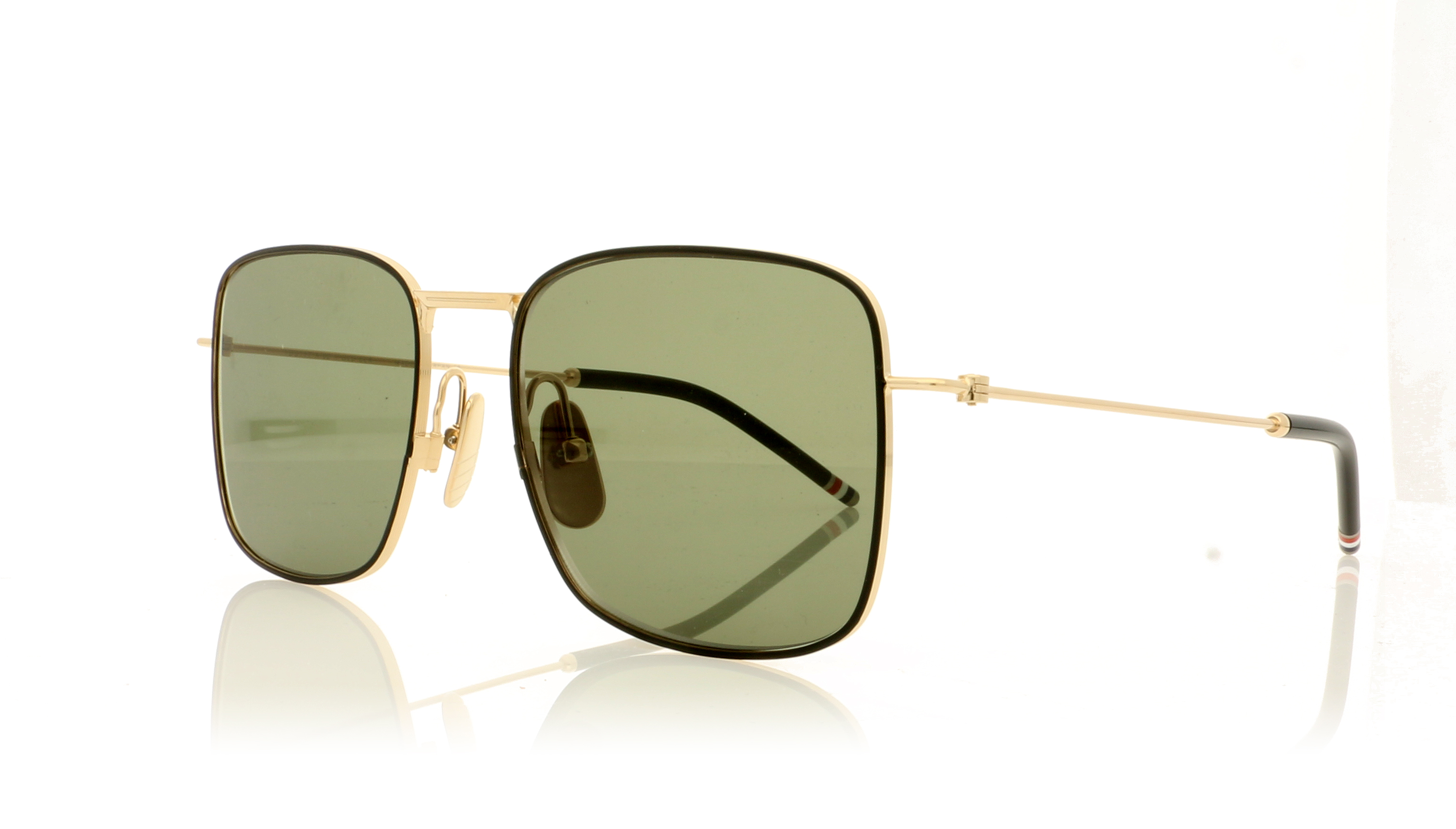 Thom Browne TB-117 TBS117 Gold/Black A-02-A Sunglasses