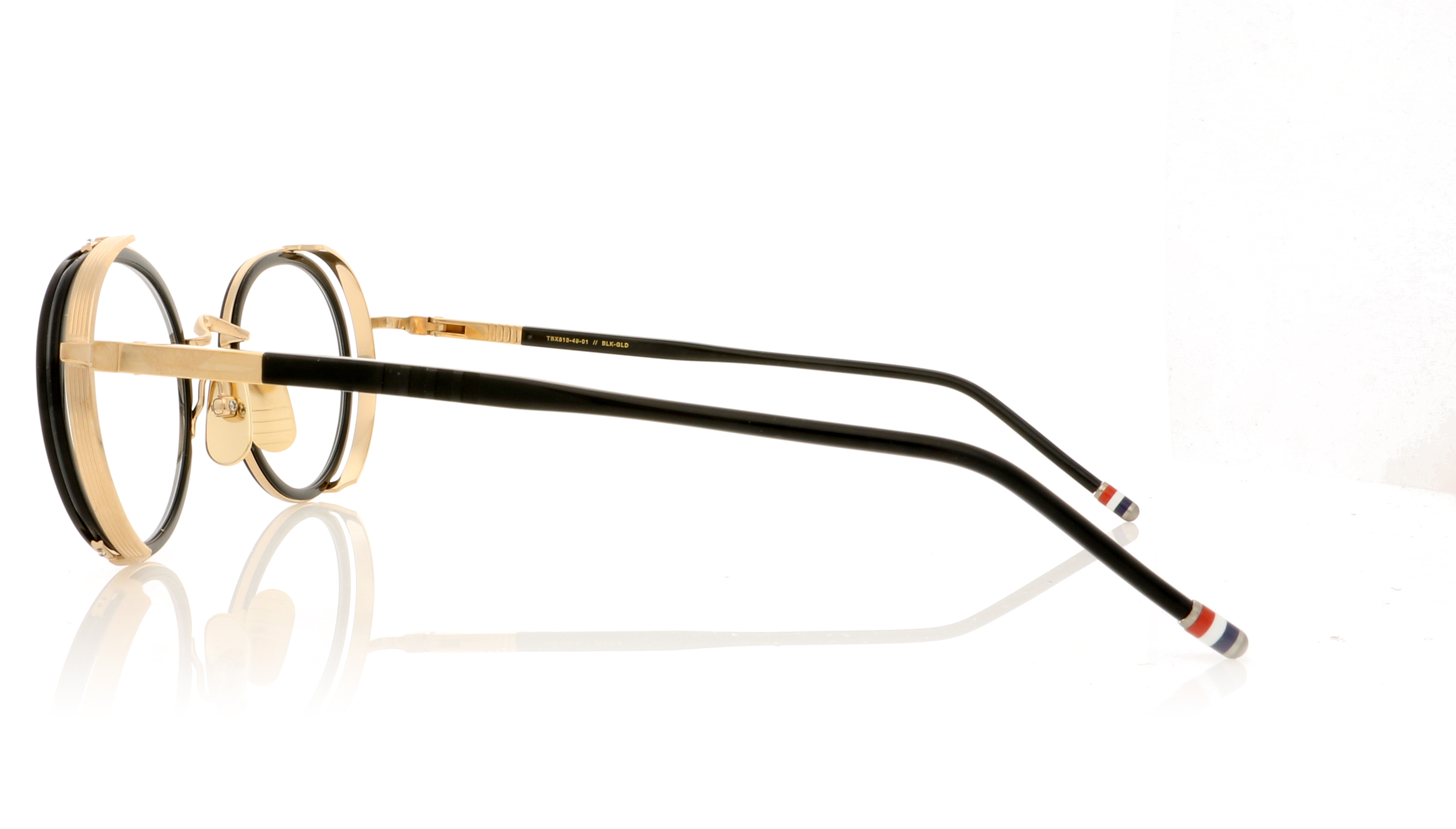 Thom Browne TBX813 Black-White Gold 1 Glasses