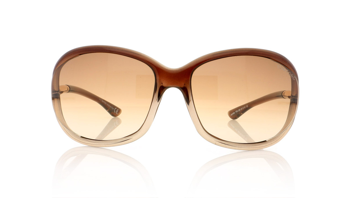 Tom Ford JENNIFER TF0008 Brnze/Other/Grd Brwn 38F Sunglasses