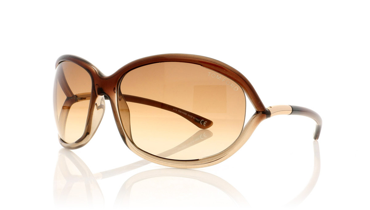 Tom Ford JENNIFER TF0008 Brnze/Other/Grd Brwn 38F Sunglasses