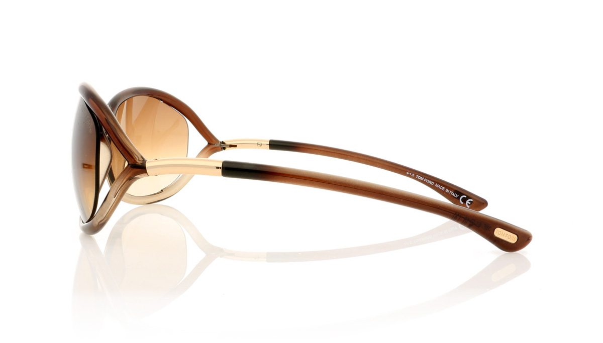 Tom Ford JENNIFER TF0008 Brnze/Other/Grd Brwn 38F Sunglasses