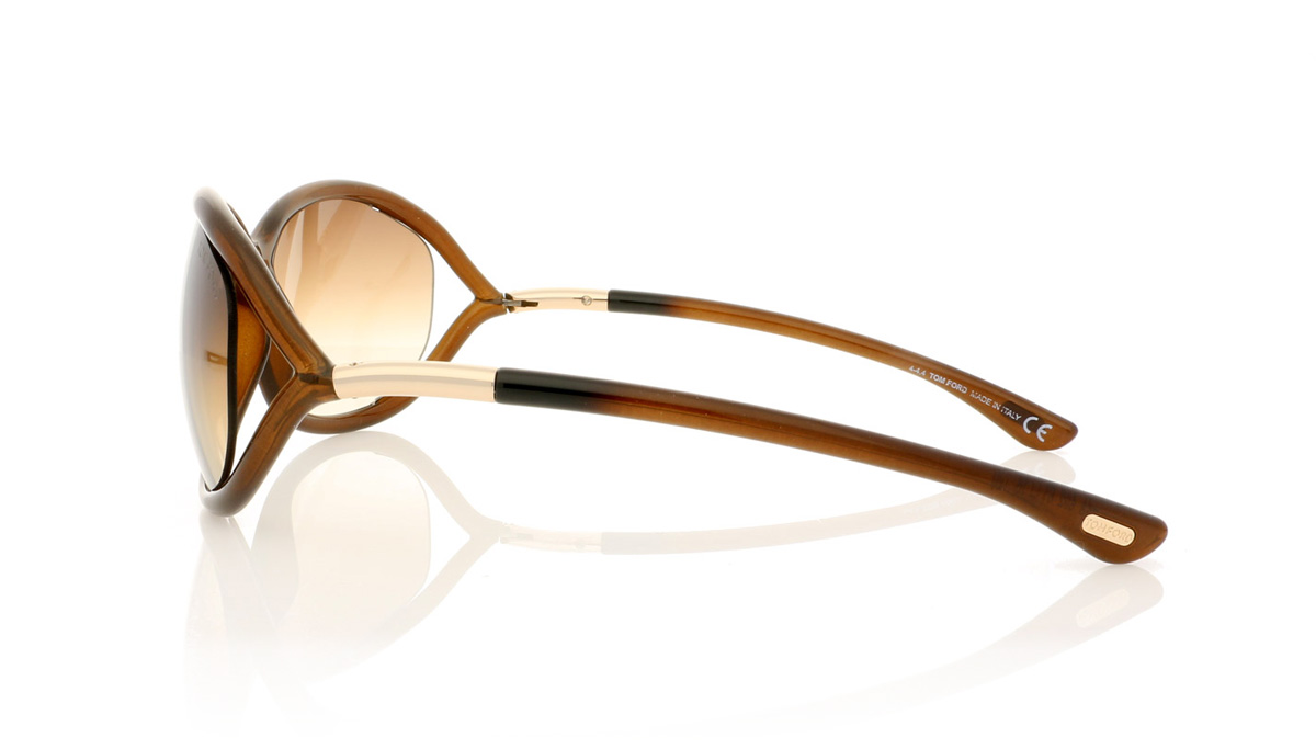 Tom Ford JENNIFER TF0008 Brown/Brown Gradient Lenses 692 Sunglasses