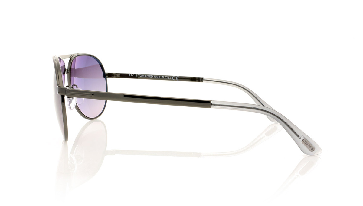 Tom Ford MARKO TF0144 Shiny Gunmetal/Gradient Smoke 08B Sunglasses