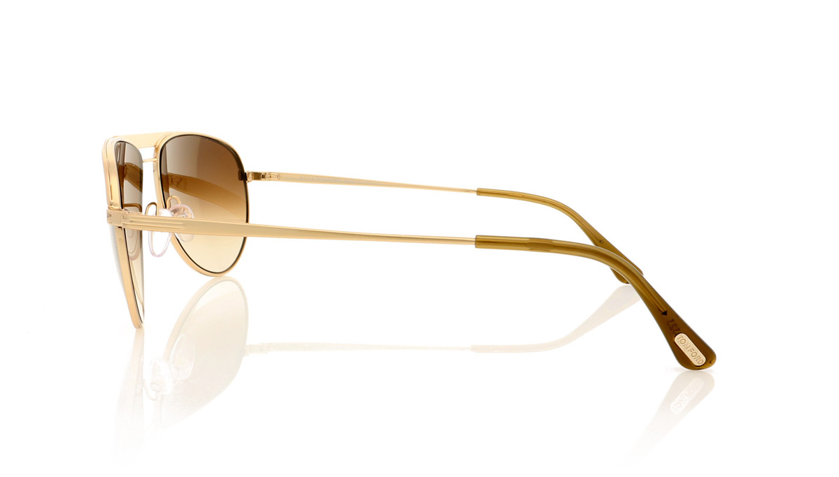 Tom Ford WILLIAM TF0207 Shiny Rose Gold/Grad Brown 28F Sunglasses