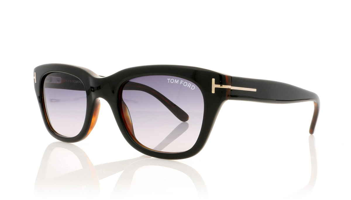 Tom Ford SNOWDON TF0237 Black/Tortoiseshell/Gradient Smoke Lenses 05B Sunglasses