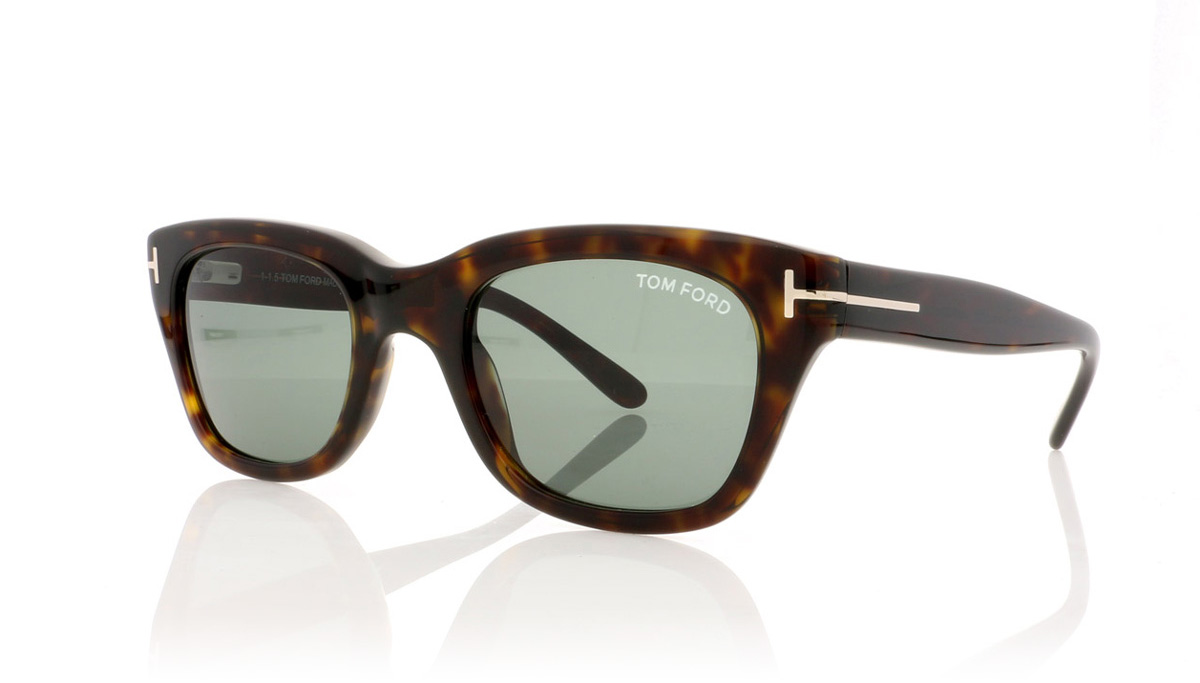 Tom Ford SNOWDON TF0237 Dark Hav/Green 52N Sunglasses