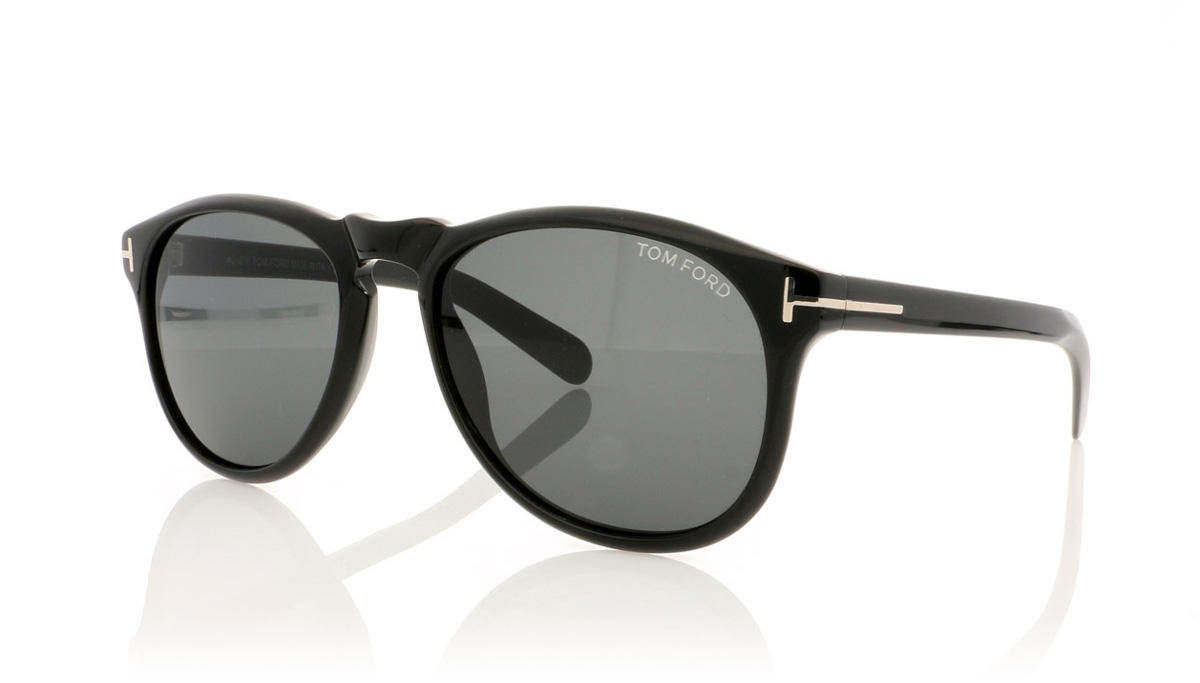 Tom Ford FLYNN TF0291 Shiny Black/Gradient Smoke 01B Sunglasses