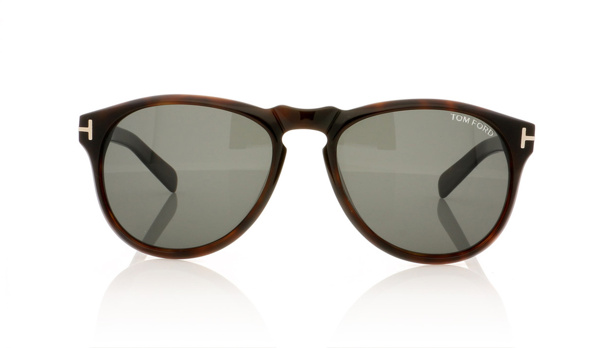 Tom Ford FLYNN TF0291 Dark Havana Green Polar 52R Sunglasses