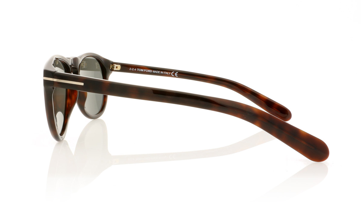 Tom Ford FLYNN TF0291 Dark Havana Green Polar 52R Sunglasses