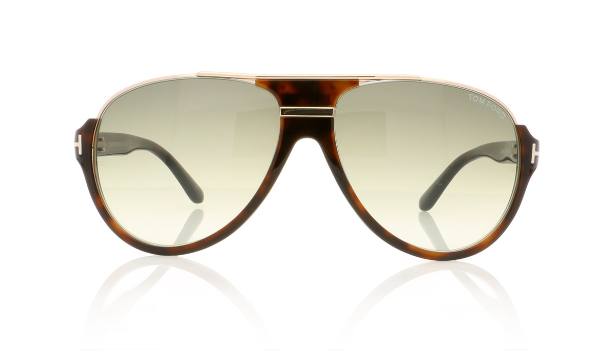 Tom Ford DIMITRY TF0334 Havana/Gradient Roviex Lenses 56K Sunglasses