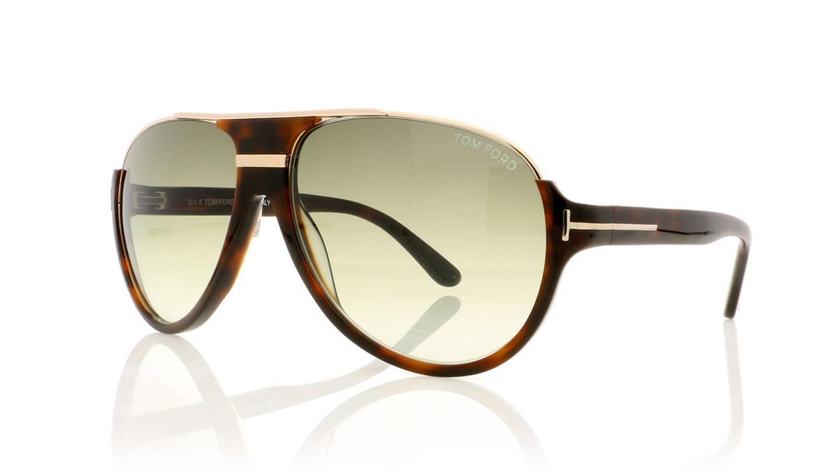 Tom Ford DIMITRY TF0334 Havana/Gradient Roviex Lenses 56K Sunglasses
