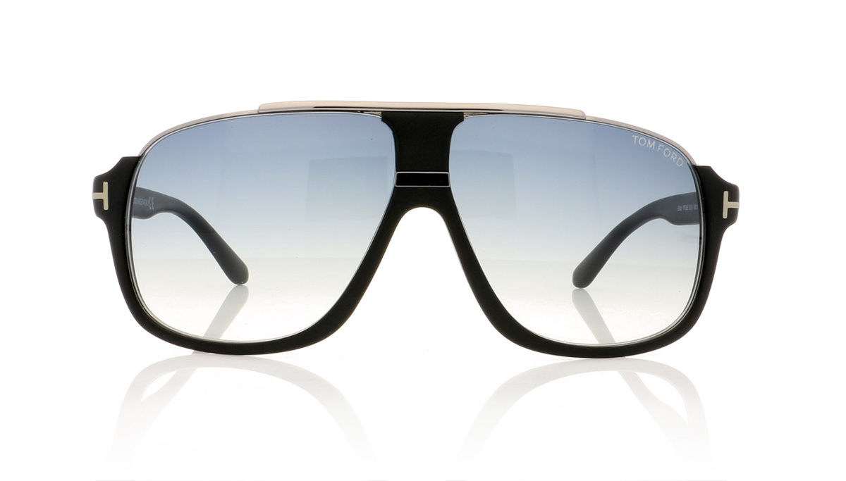 Tom Ford ELIOTT TF0335 Matte Black/Gradient Blue 02W Sunglasses