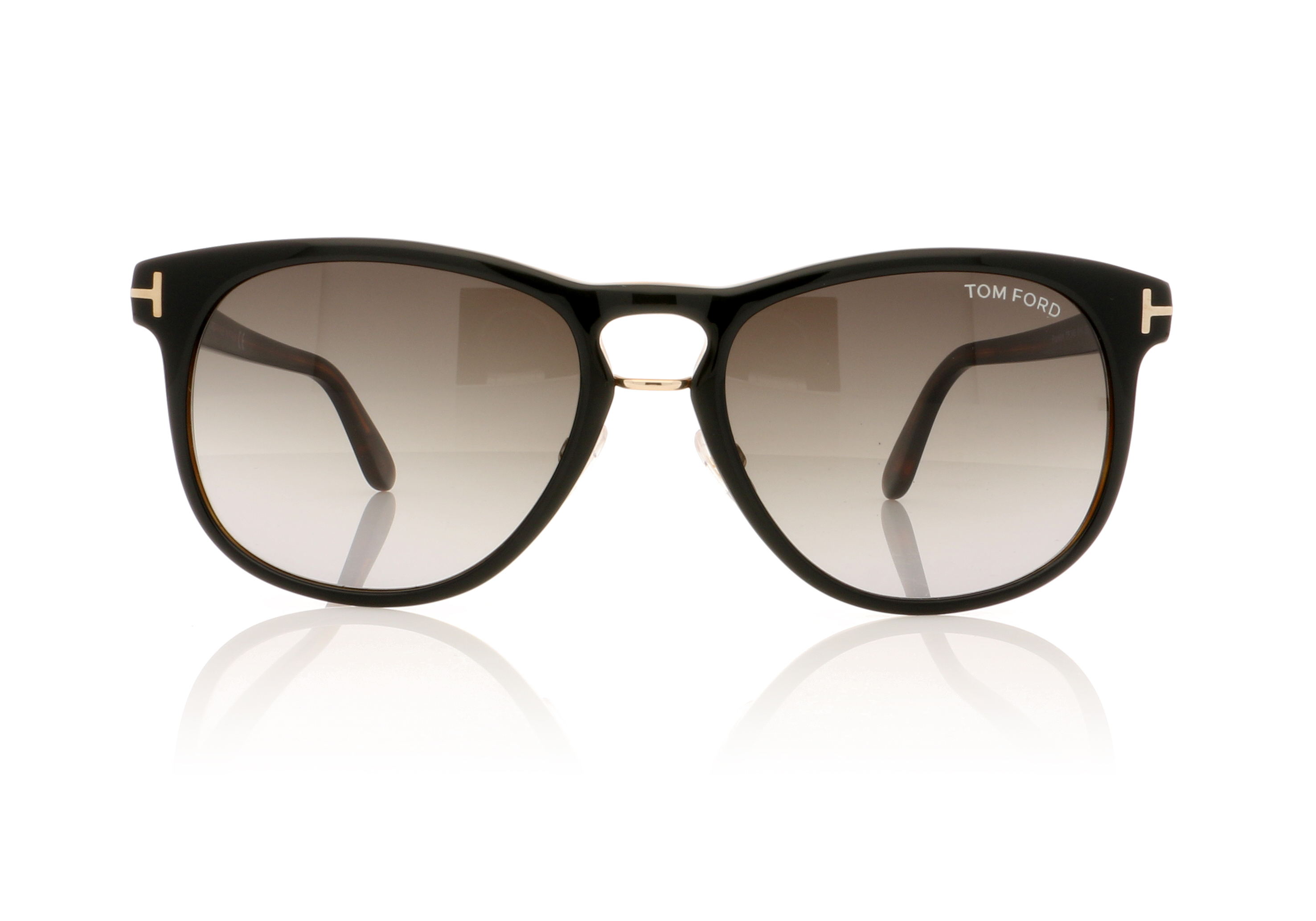 Tom Ford FRANKLYN TF0346 Shiny Black / Brown 01V Sunglasses