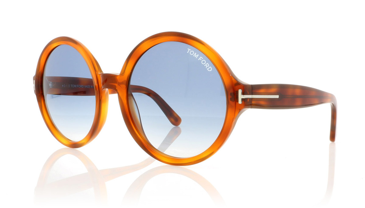 Tom Ford JULIET TF0369 Hav/Other/Grad Blu 56W Sunglasses