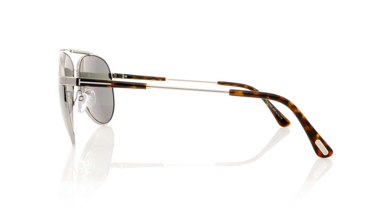 Tom Ford RICK TF0378 Shiny Light Ruth/Grn Mir 14Q Sunglasses