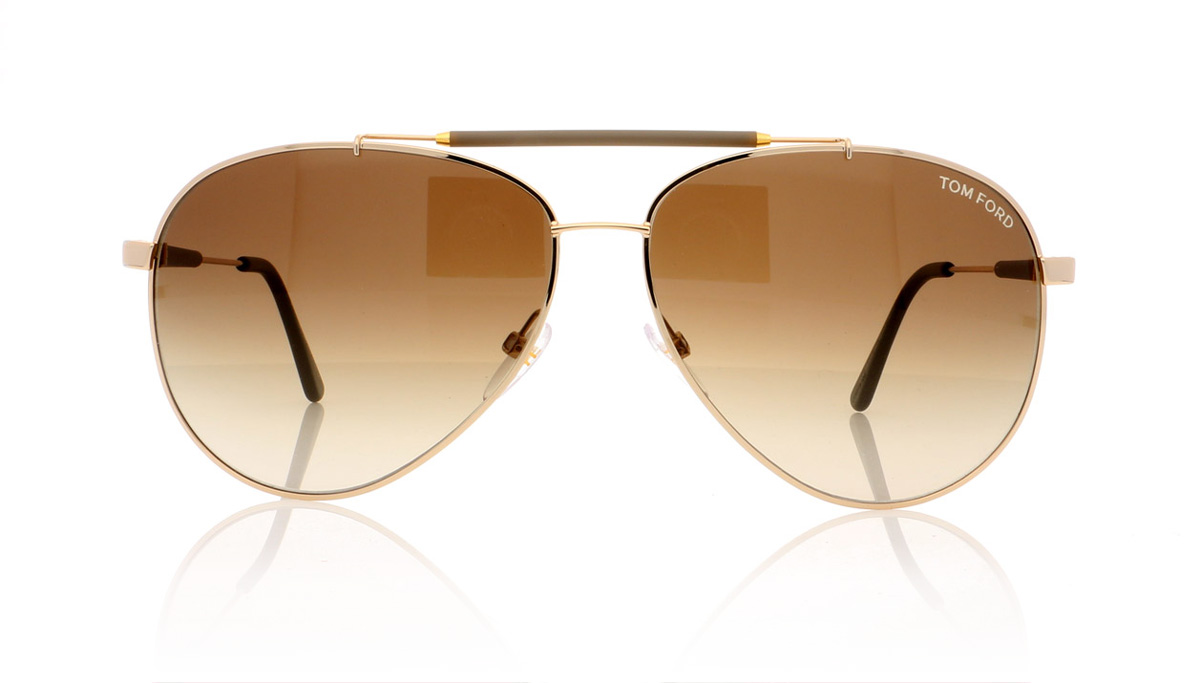 Tom Ford RICK TF0378 Shny Rse Gld/Rov 28J Sunglasses