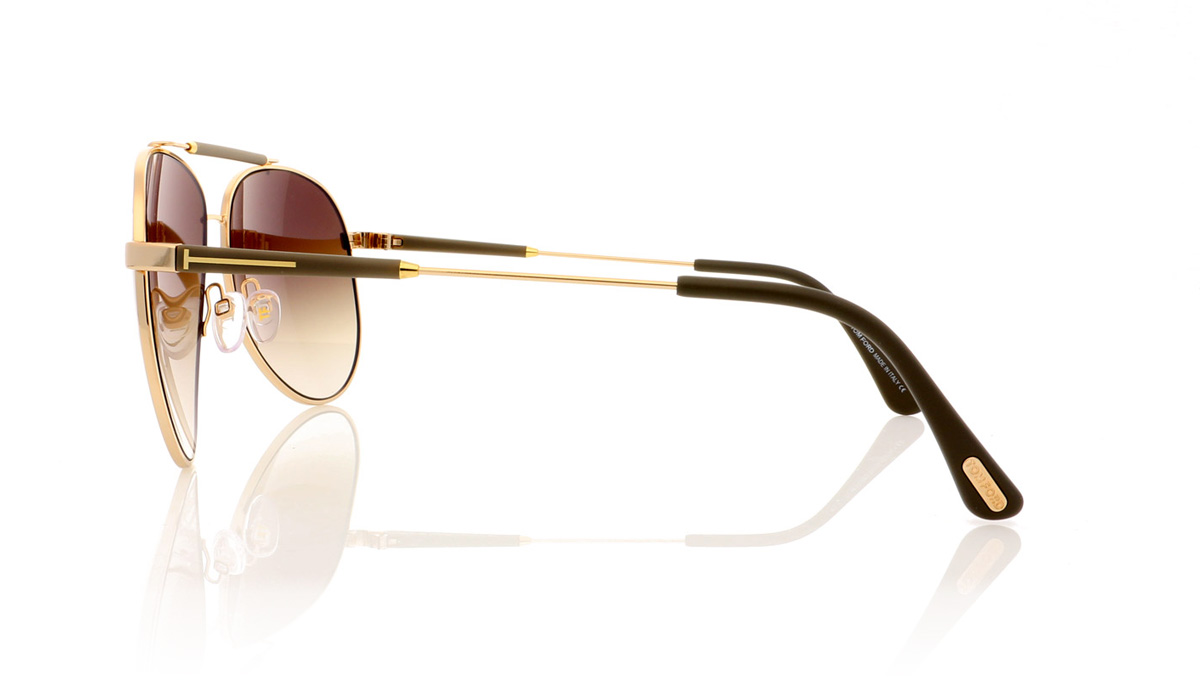 Tom Ford RICK TF0378 Shny Rse Gld/Rov 28J Sunglasses