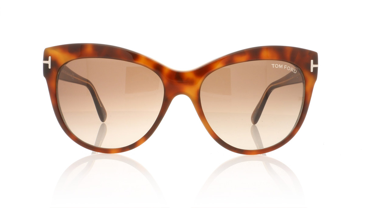 Tom Ford Lily TF430 Hav/Other/Grd Brown 56F Sunglasses