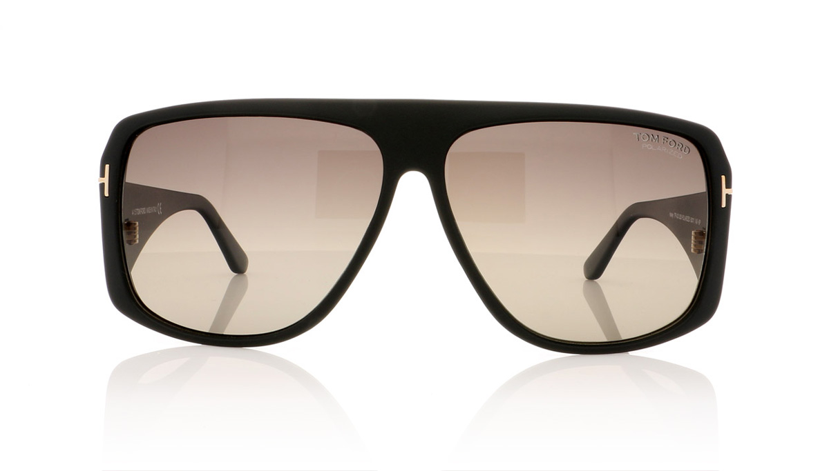 Tom Ford HARLEY TF0433 Mt Black Grd Smoke 02B Sunglasses