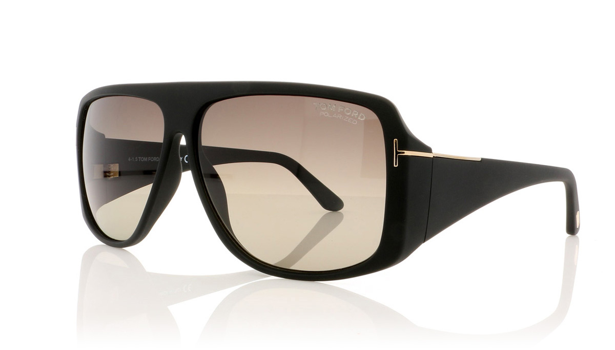 Tom Ford HARLEY TF0433 Mt Black Grd Smoke 02B Sunglasses
