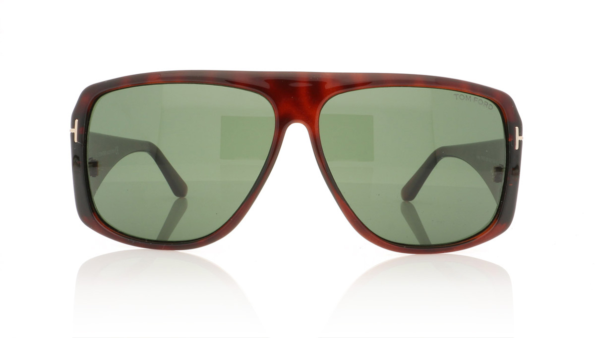 Tom Ford HARLEY TF0433 Dark Hav/Green 52N Sunglasses