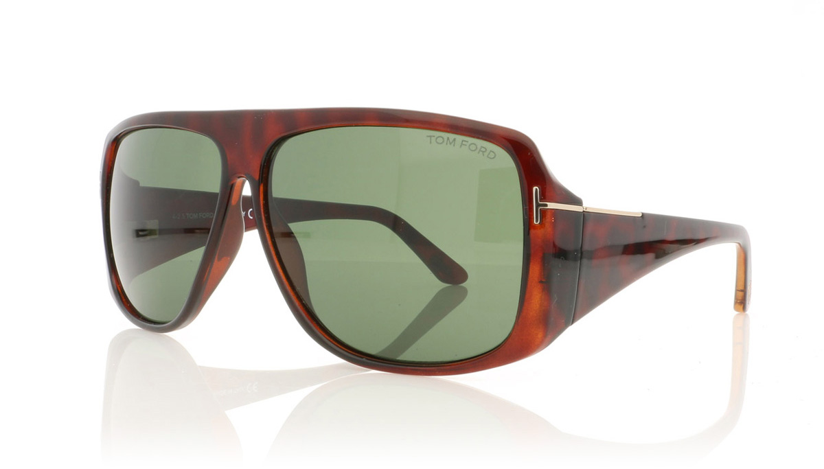 Tom Ford HARLEY TF0433 Dark Hav/Green 52N Sunglasses