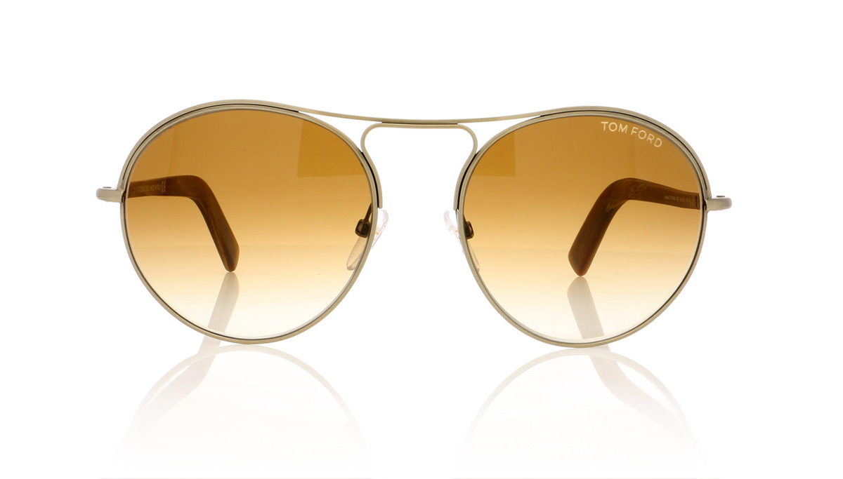 Tom Ford JESSIE TF0449 Gold/Other/Gradient Brown 33F Sunglasses
