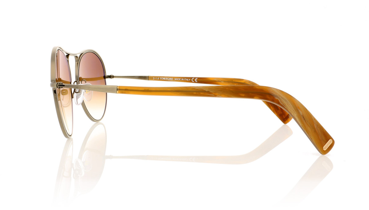 Tom Ford JESSIE TF0449 Gold/Other/Gradient Brown 33F Sunglasses