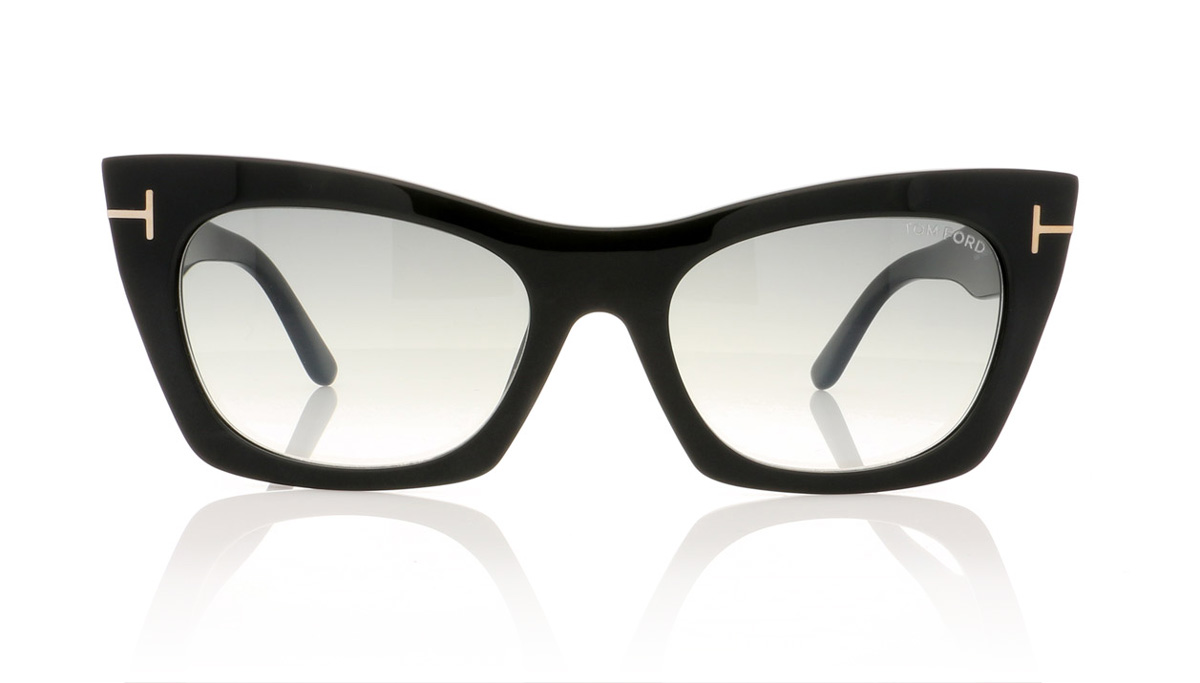 Tom Ford KASIA TF0459 Black/Other/Gradient Smoke 05B Sunglasses