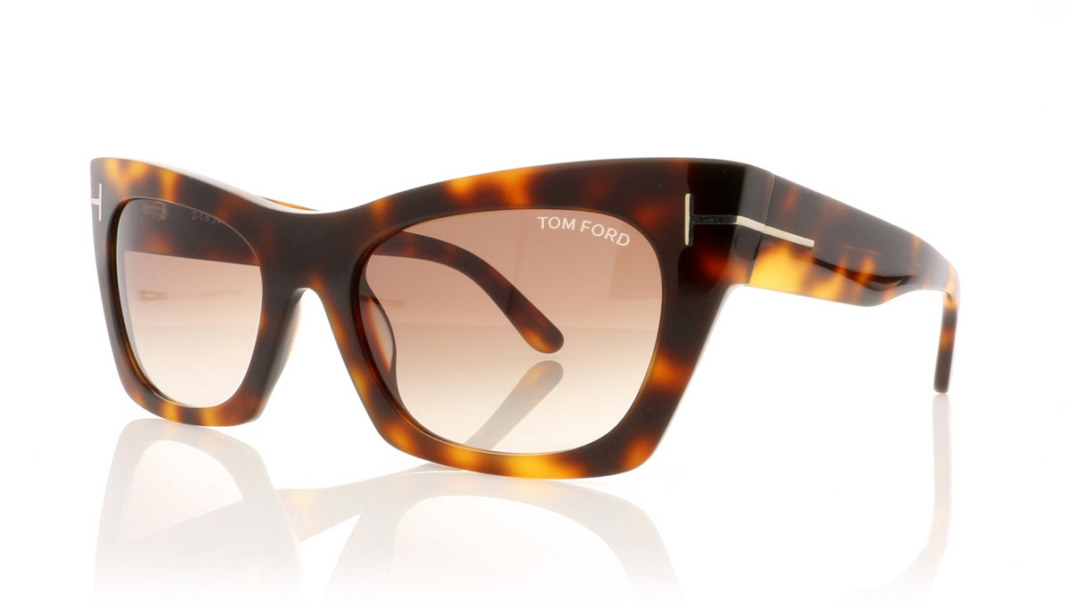 Tom Ford KASIA TF0459 Havana/Other/Gradient Brown 56F Sunglasses
