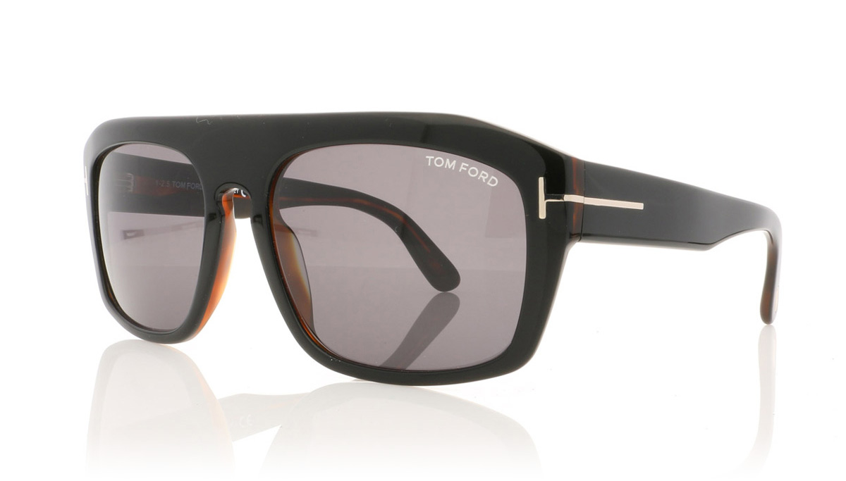 Tom Ford Conrad TF470 Black/Tortoiseshell/Smoke Lenses 05A Sunglasses
