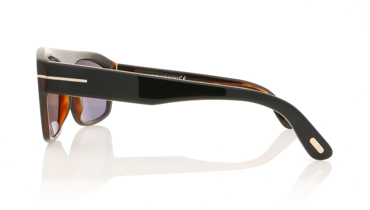 Tom Ford Conrad TF470 Black/Tortoiseshell/Smoke Lenses 05A Sunglasses