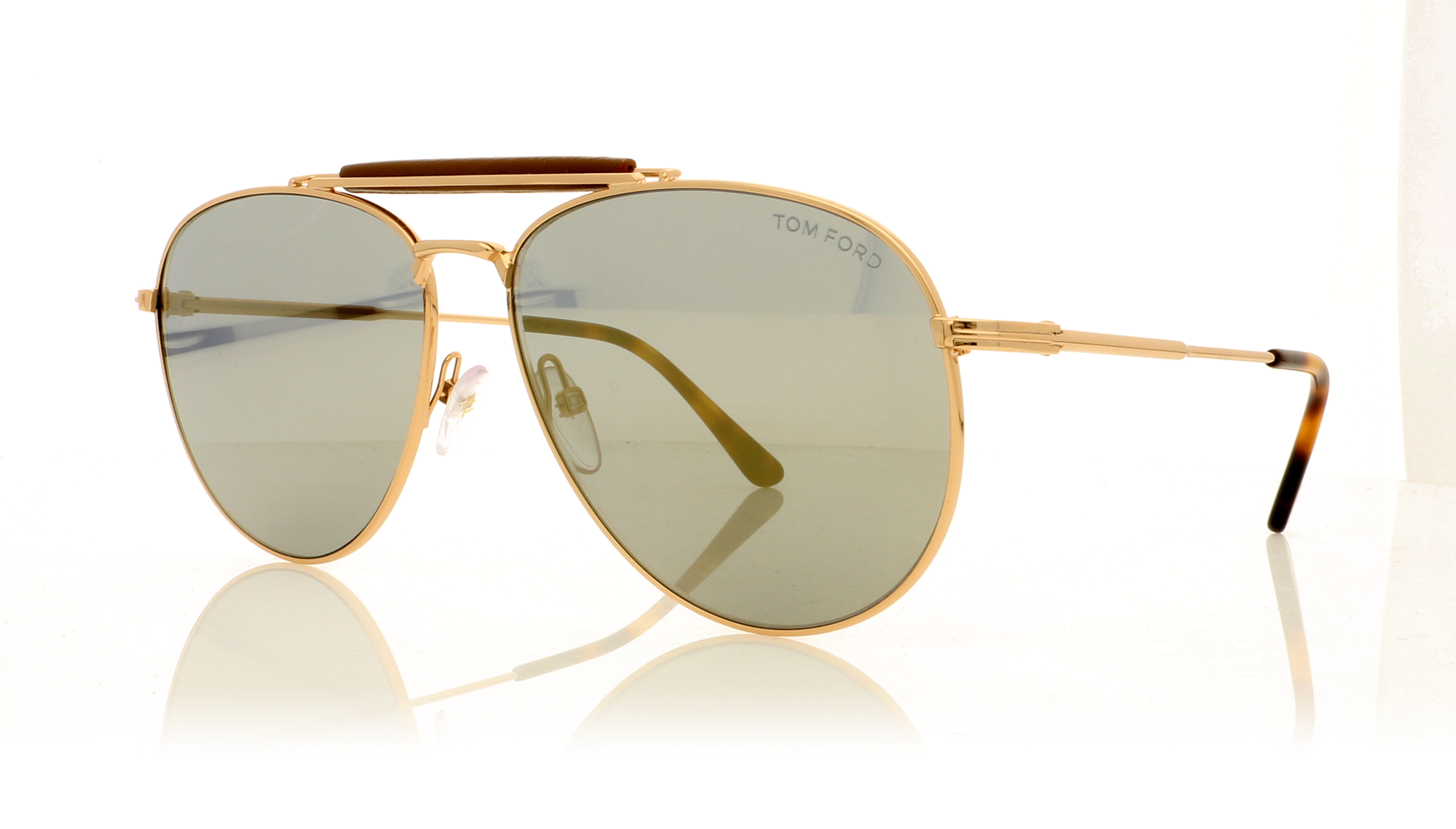 Tom Ford SEAN TF0536 Shiny Rose Gold / Smoke Mirror 28C Sunglasses