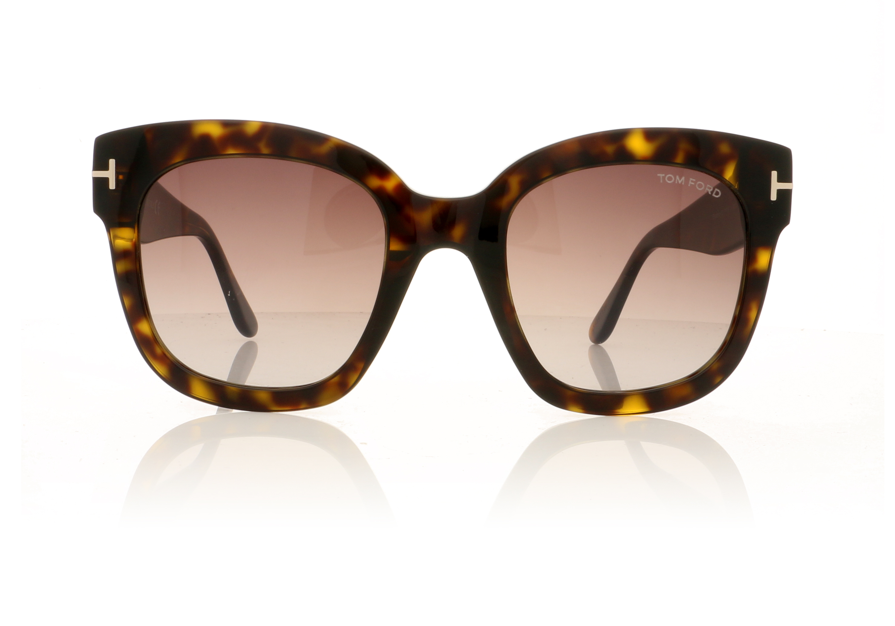 Tom Ford BEATRIX-02 TF0613 Dark Havana/Gradient Bordeaux Lenses 52T Sunglasses