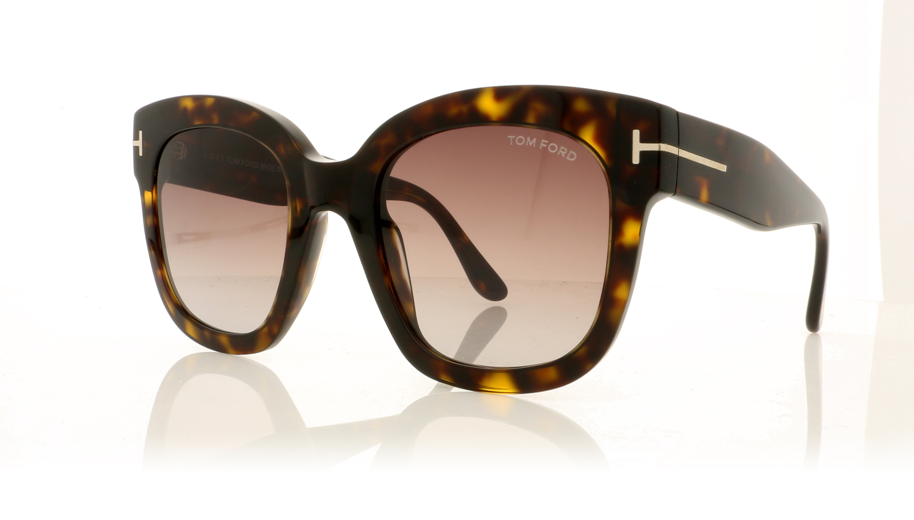 Tom Ford BEATRIX-02 TF0613 Dark Havana/Gradient Bordeaux Lenses 52T Sunglasses