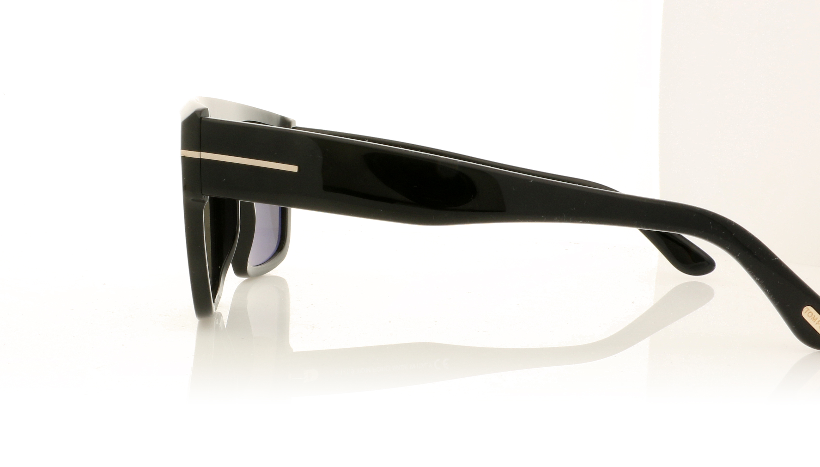 Tom Ford Alessio TF699 Shiny Black/Smoke 01A Sunglasses