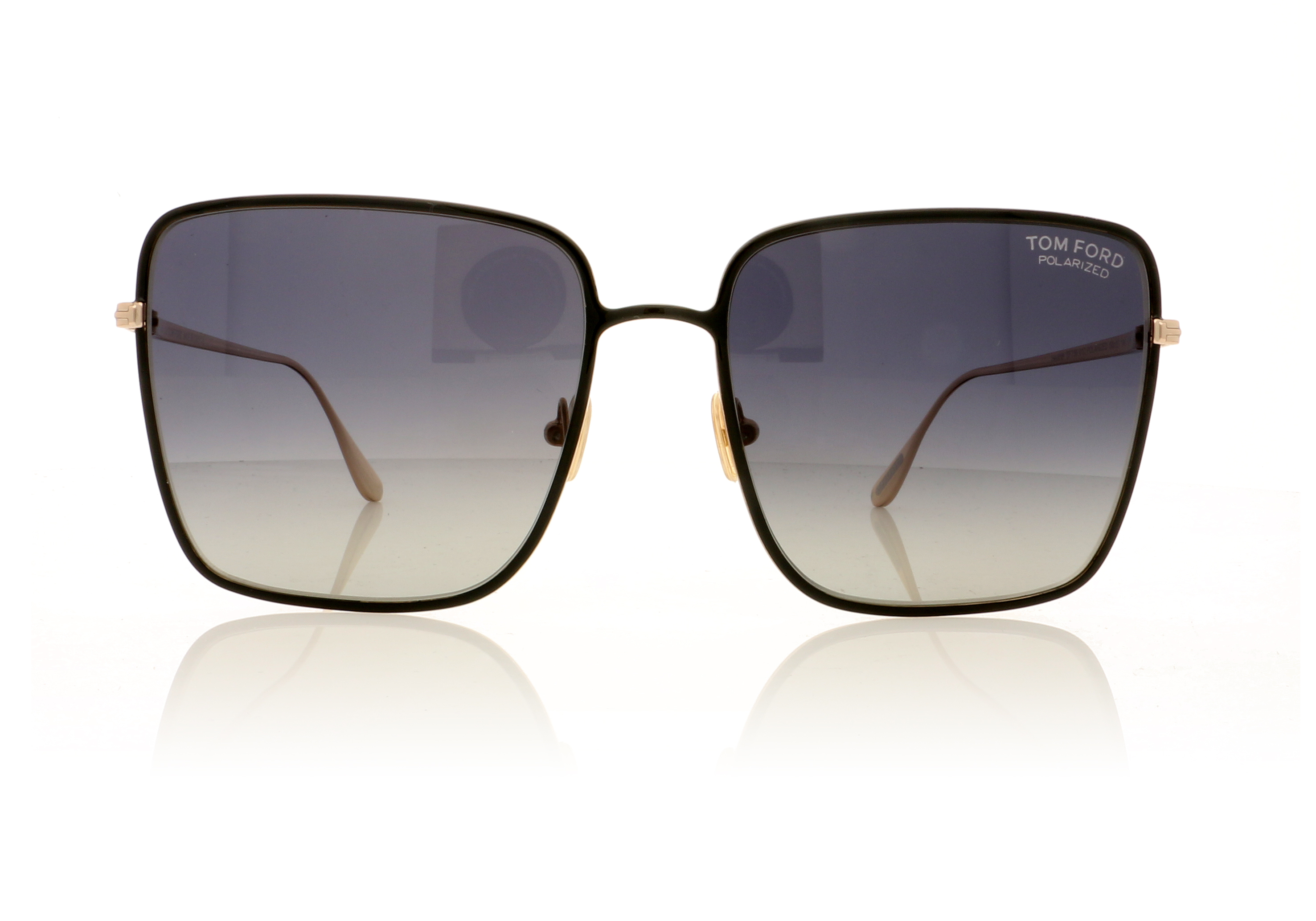 Tom Ford Heather TF739 Black/Smoke Polarized Lenses 01D Sunglasses