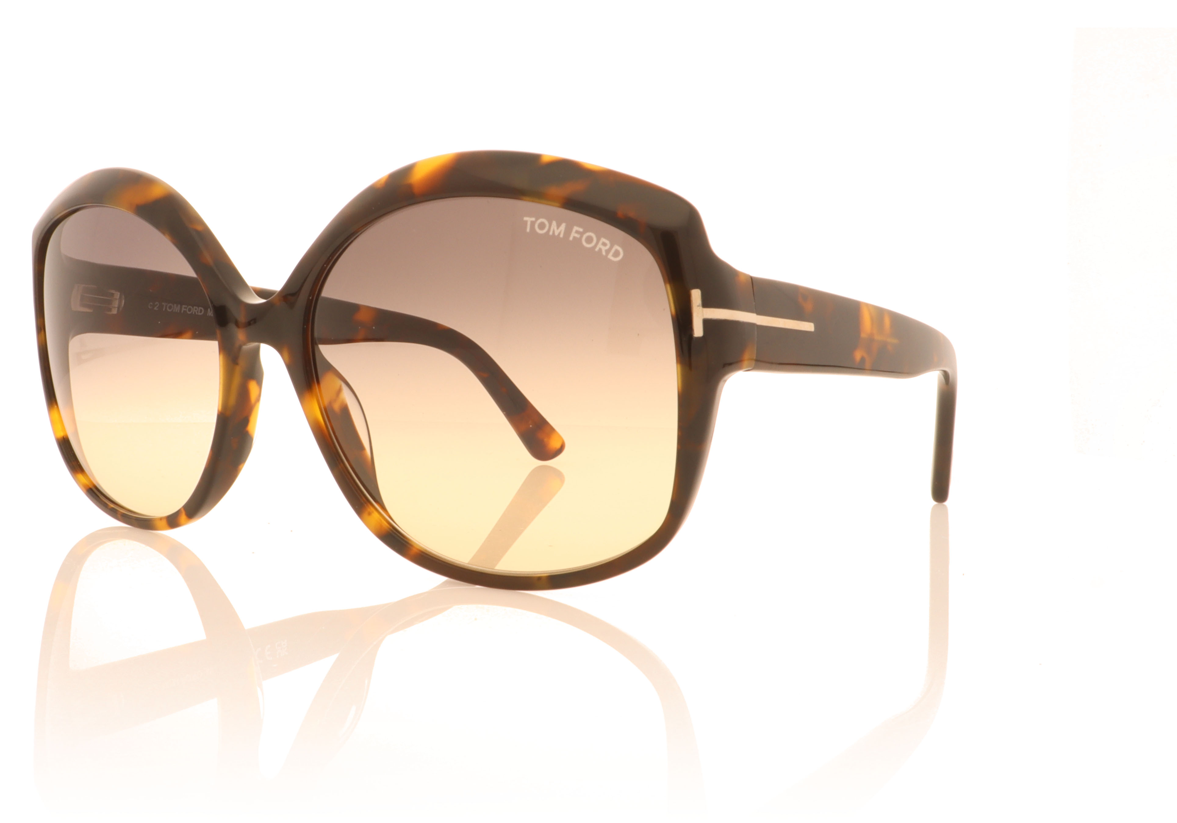 Tom Ford TF919 Havana 55B Sunglasses