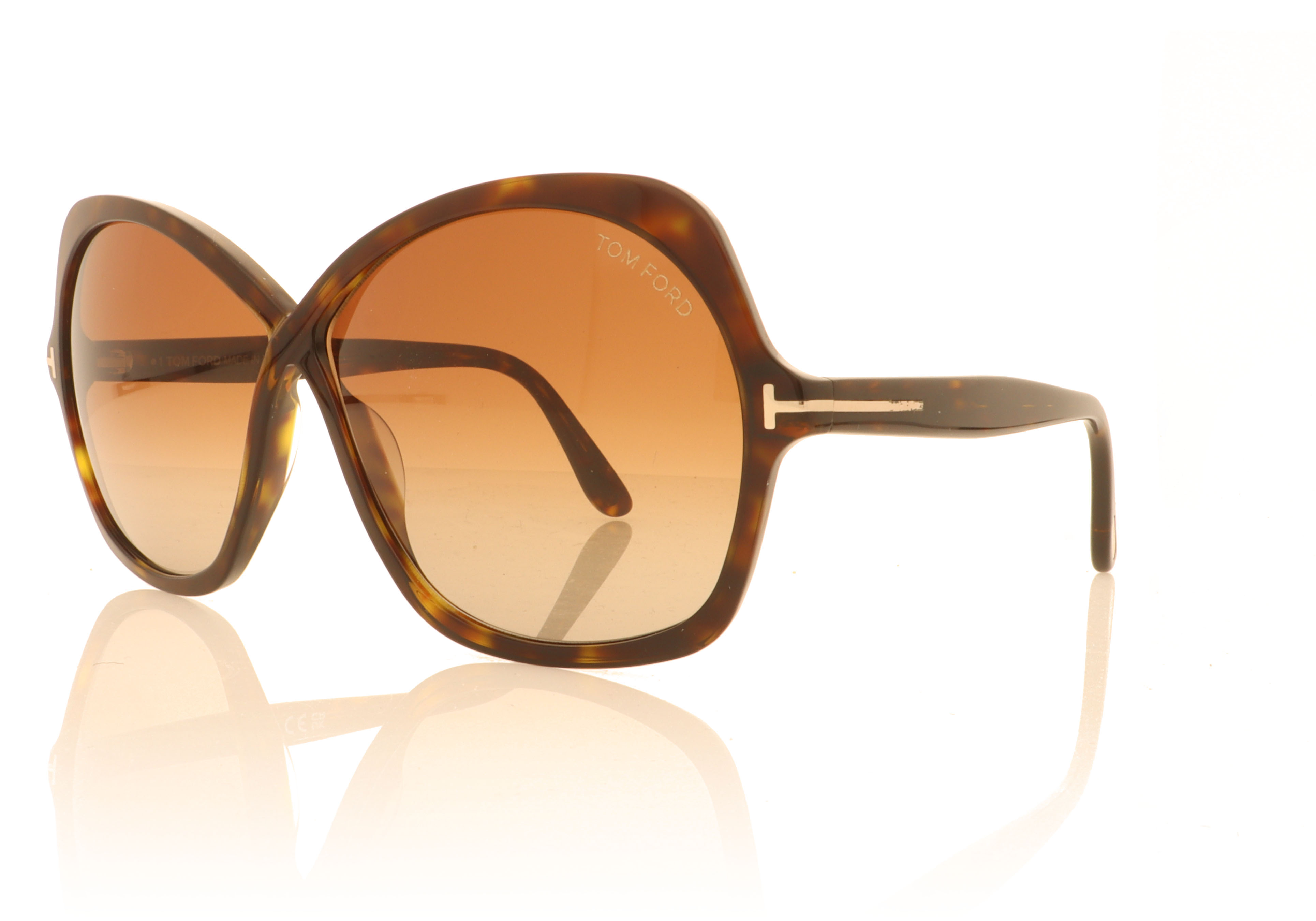 Tom Ford Rosemin Tortoise 52F Sunglasses