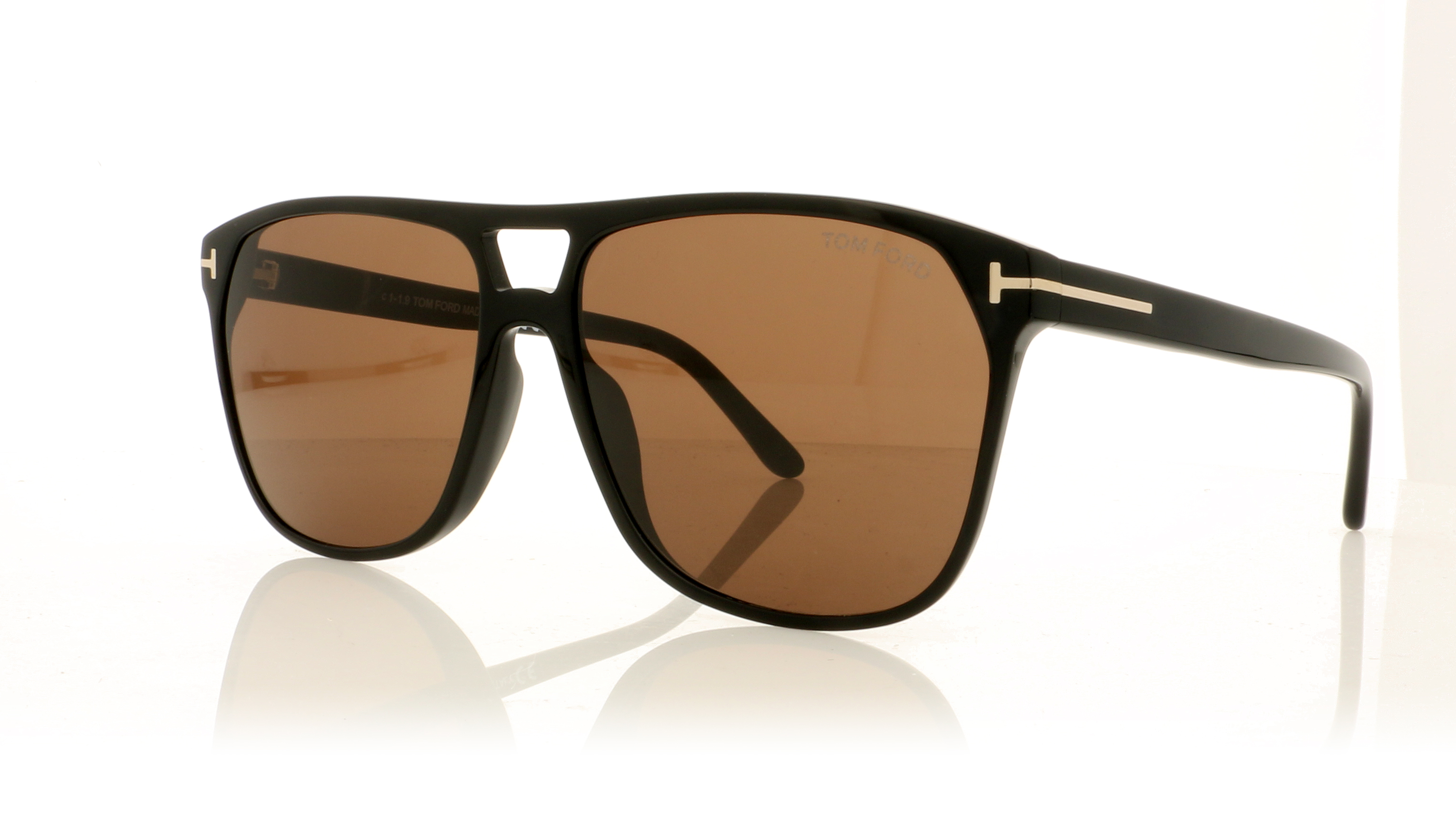 Tom Ford Shelton TF679 Black/Brown Lenses 01E Sunglasses