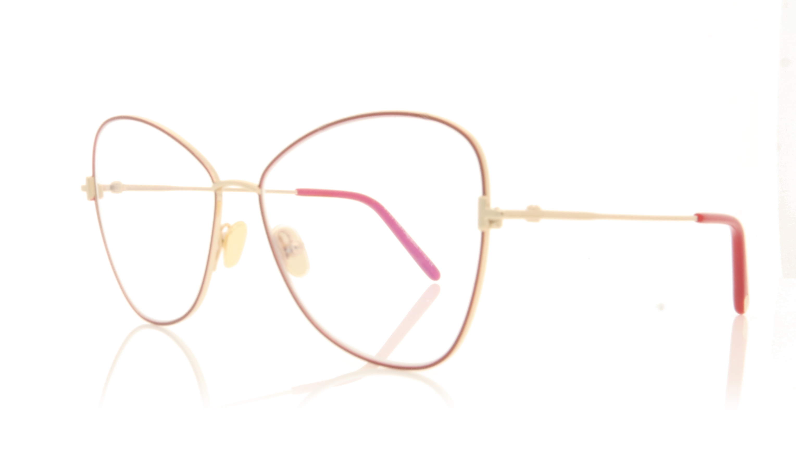 Tom Ford FT5738-B/V TF5738-B Gold/Red 075 Glasses