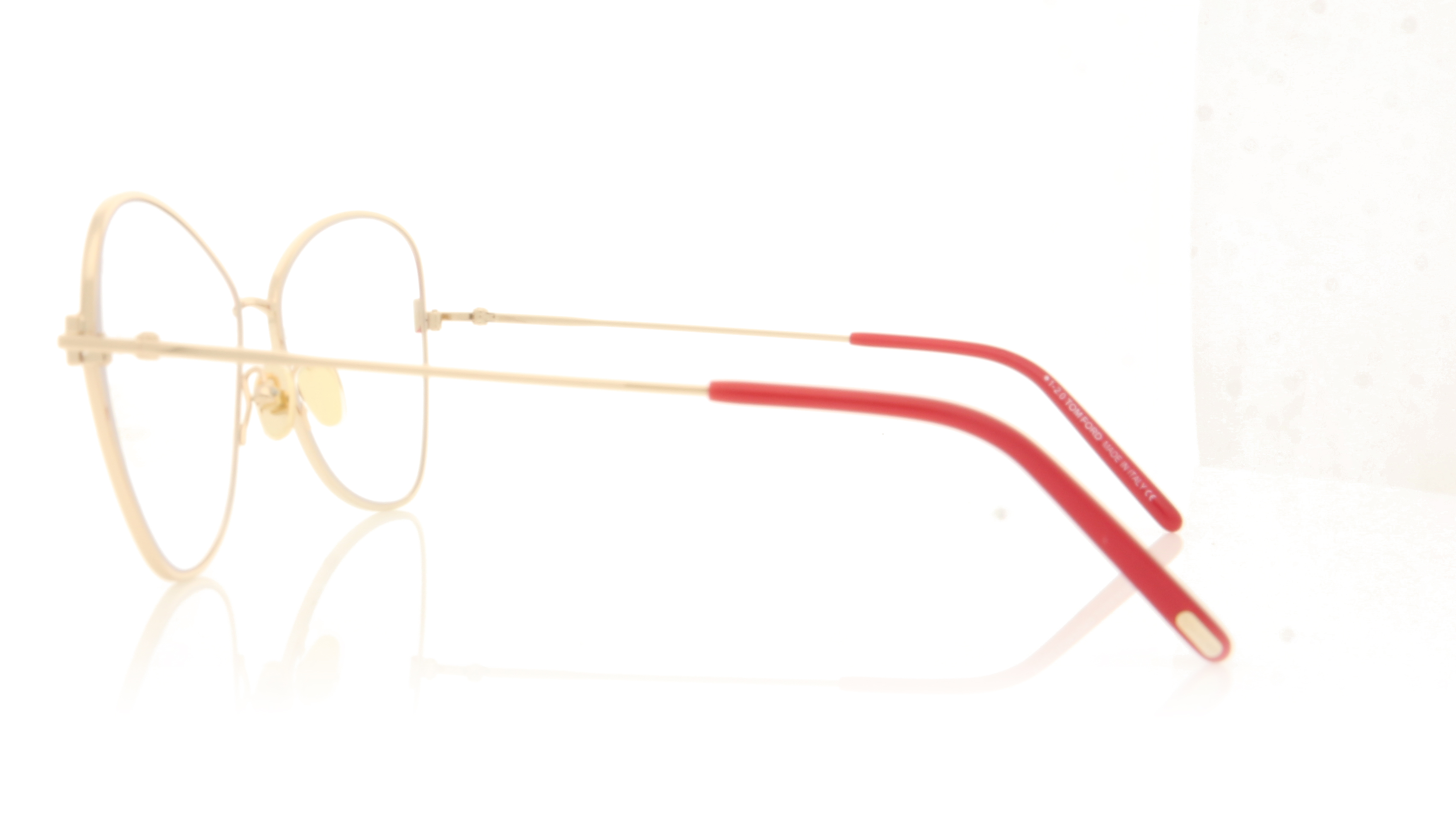 Tom Ford FT5738-B/V TF5738-B Gold/Red 075 Glasses